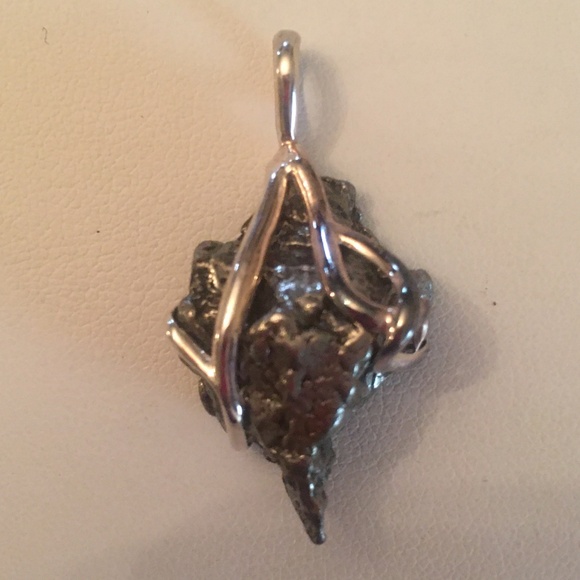 Pyrite and Sterling Silver Pendant - Picture 1 of 1